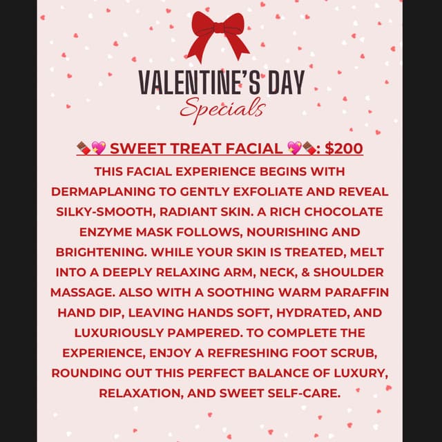 🍫💖 SWEET TREAT FACIAL 💖🍫